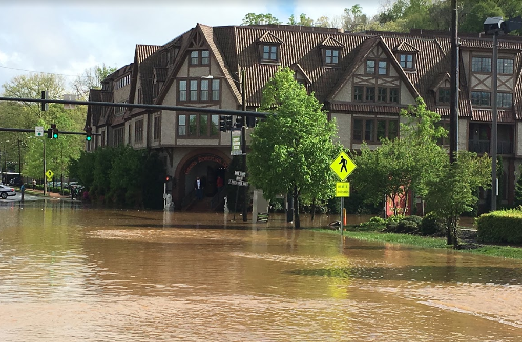 Friday Asheville river corridors flood, prompting road closures The