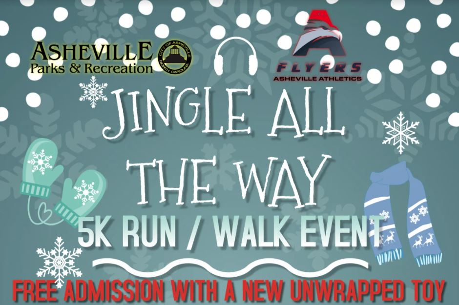 Asheville Parks & Recreation announces the Jingle All The Way 5K The