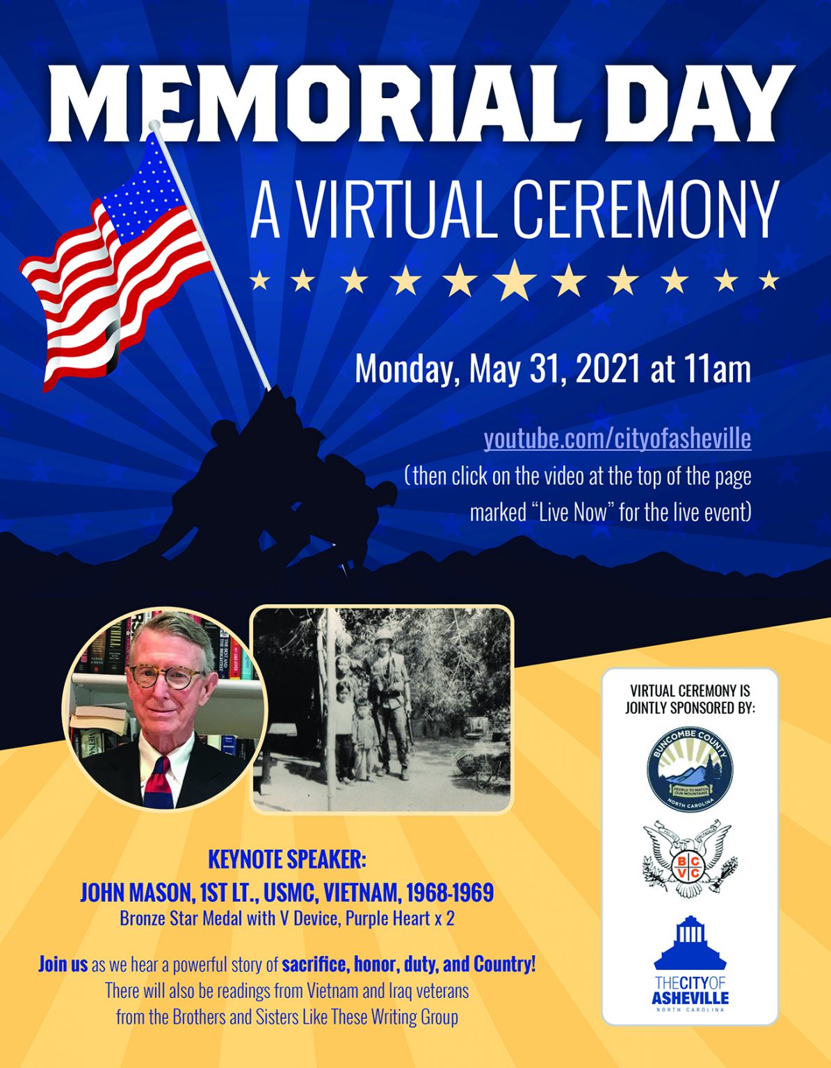 City of Asheville, Buncombe County to host virtual Memorial Day ...