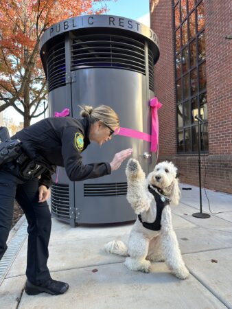 Downtown Loo and Officer Kora