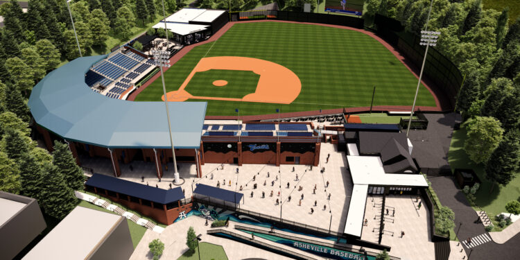 mccormick field bird's eye view rendering