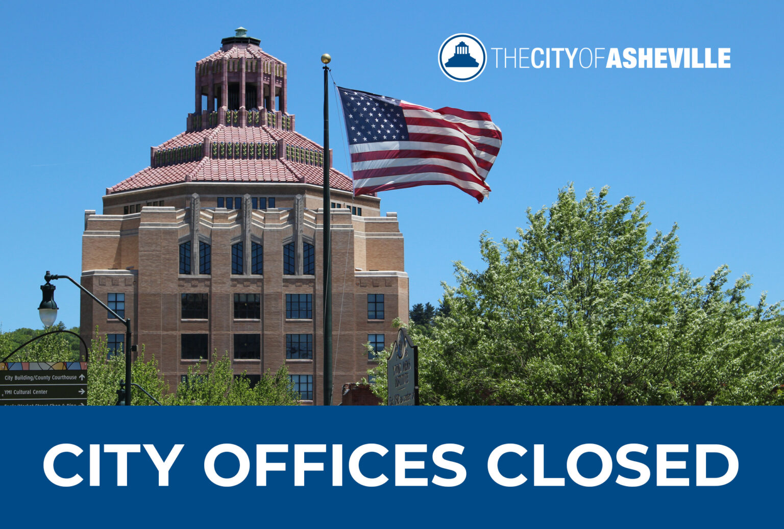 City of Asheville offices closed Friday, March 29, 2024. Art buses to