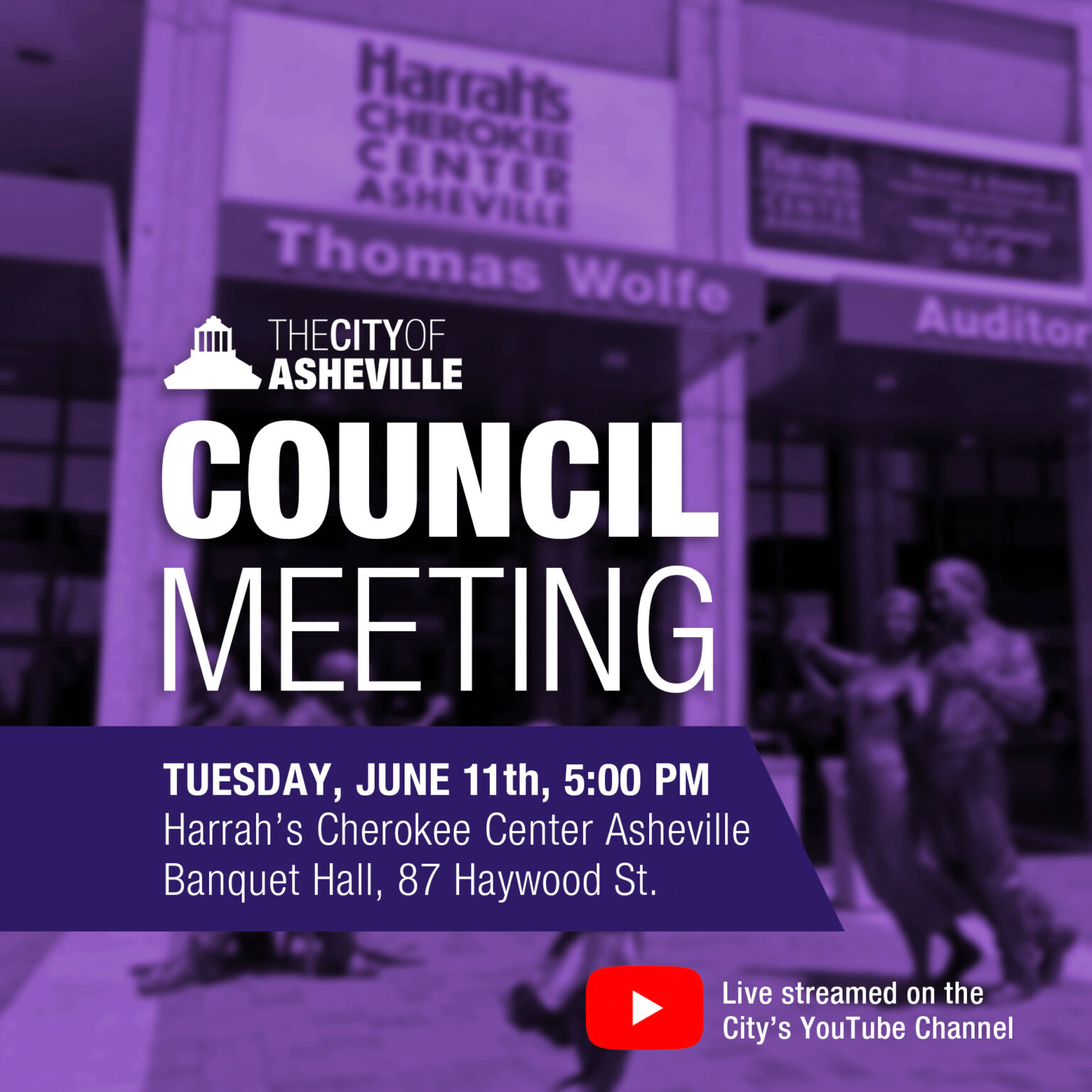 City of Asheville announces City Council Meeting: June 11 and change of ...