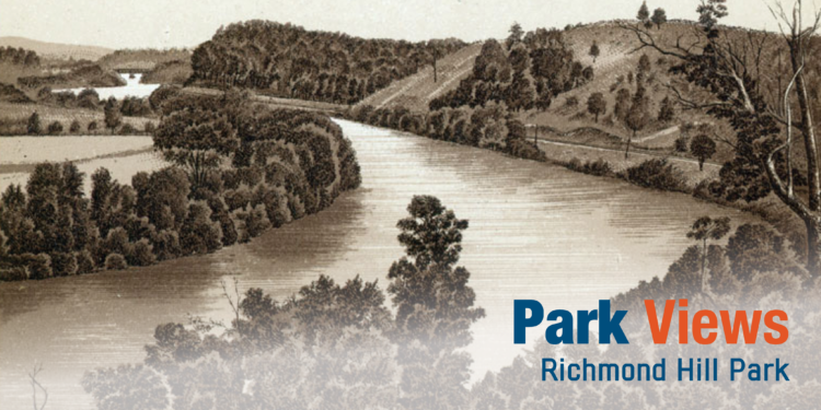 historic photo of river viewed from richmond hill