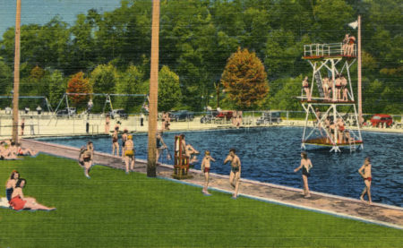 sketch drawing of Recreation Park Pool