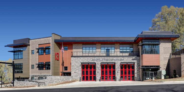 front of Broadway public safety station