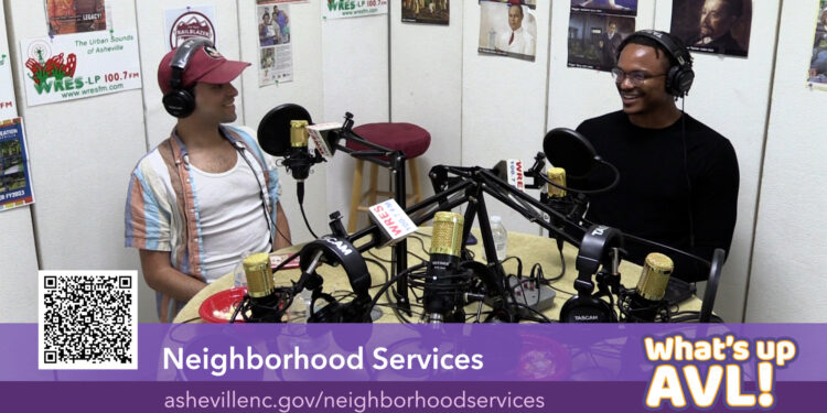 Trey Irby and host Sam Parada in the WRES studio