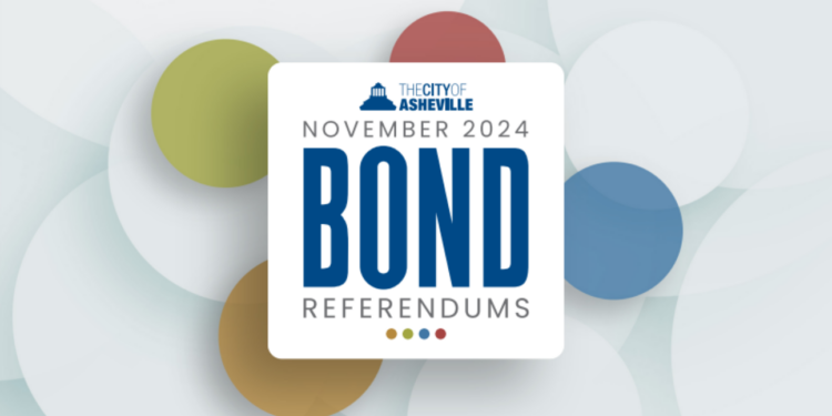 colored circles with the city logo and the text 2024 bond referendums