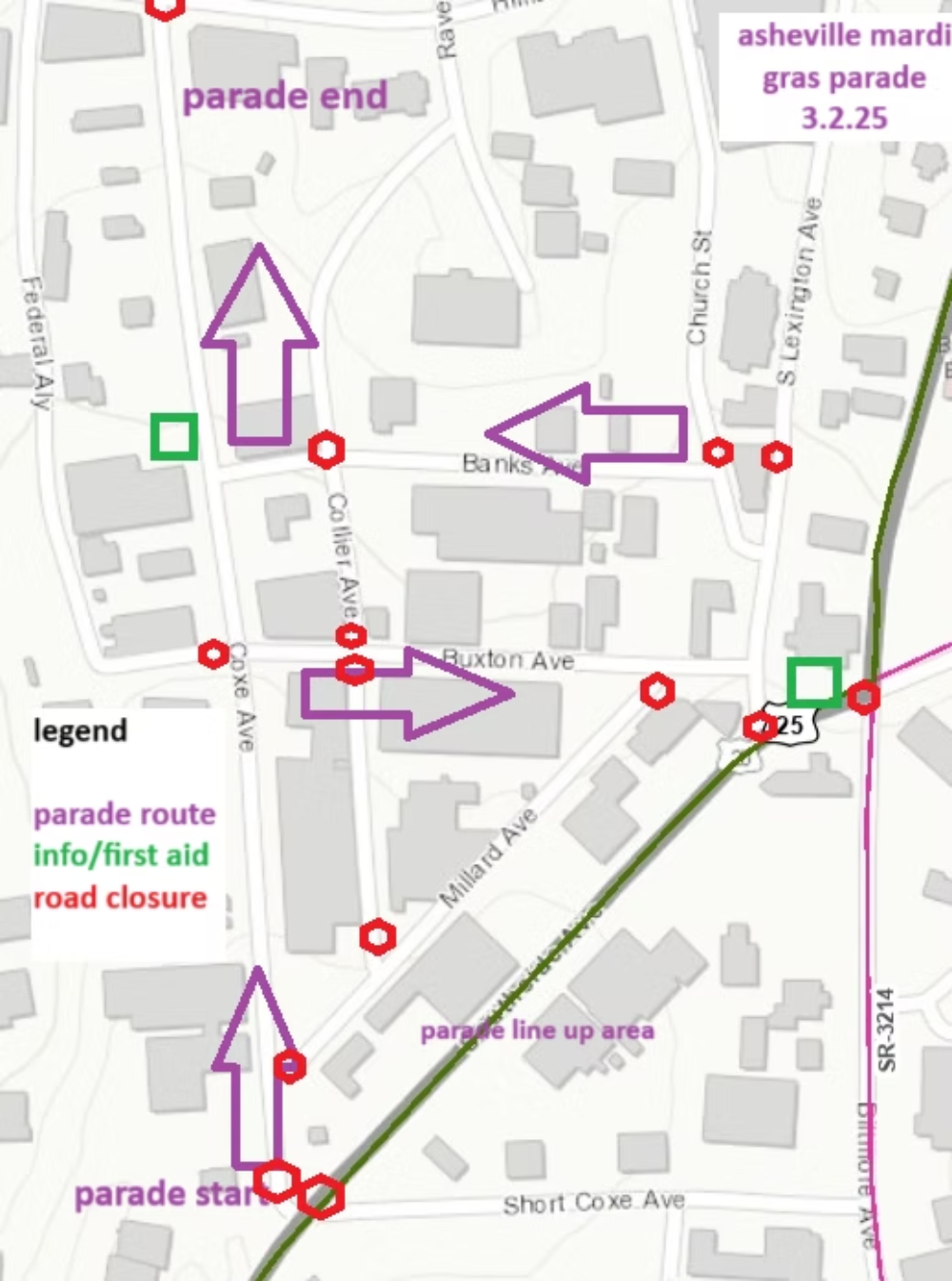 mardi gras parade 2025 street closures